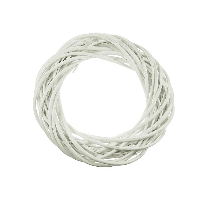 Koszorú vessző 30*3.5 cm fehér