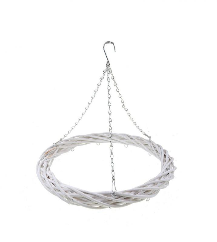 Koszorú vessző D30 akasztós fehér