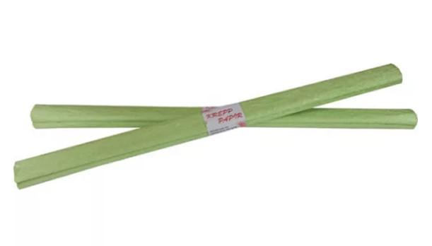 Krepp-papír, gyöngyház zöld, 50*200