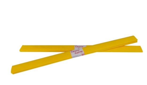 Krepp-papír, sárga, 50*200