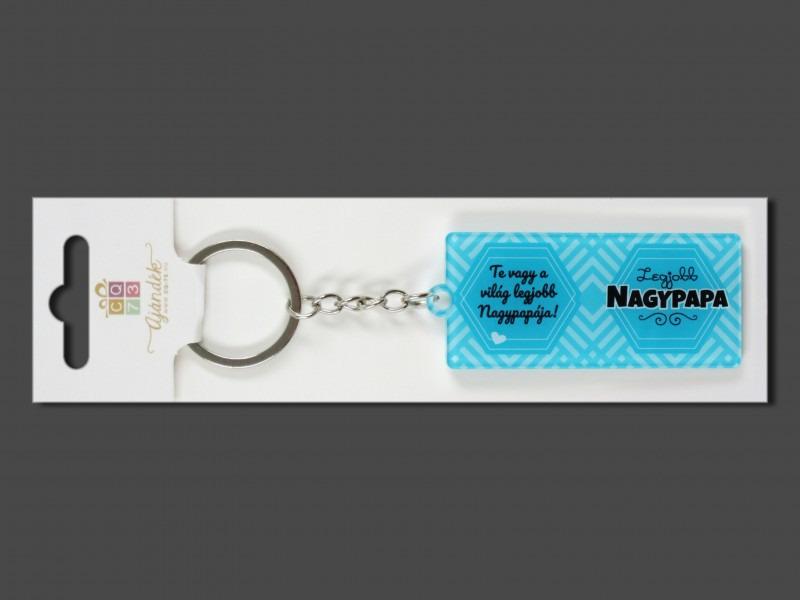 Kulcstartó Legjobb Nagypapa 7,5cm