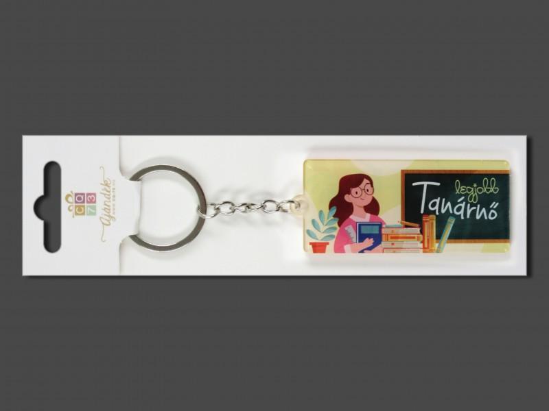 Kulcstartó Legjobb tanárnő 7,5cm