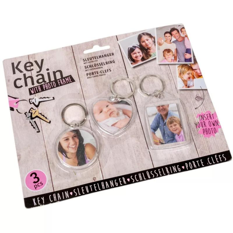 Kulcstartós fényképtartó 5-6cm 3db-os