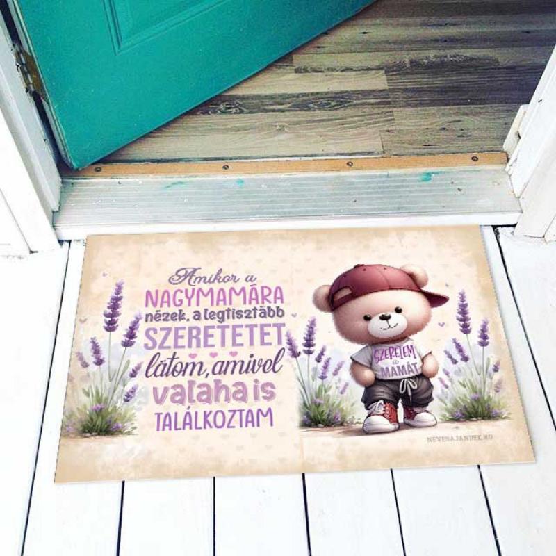 Lábtörlő - Amikor a Nagymamára nézek – Ajándék Nagymamának