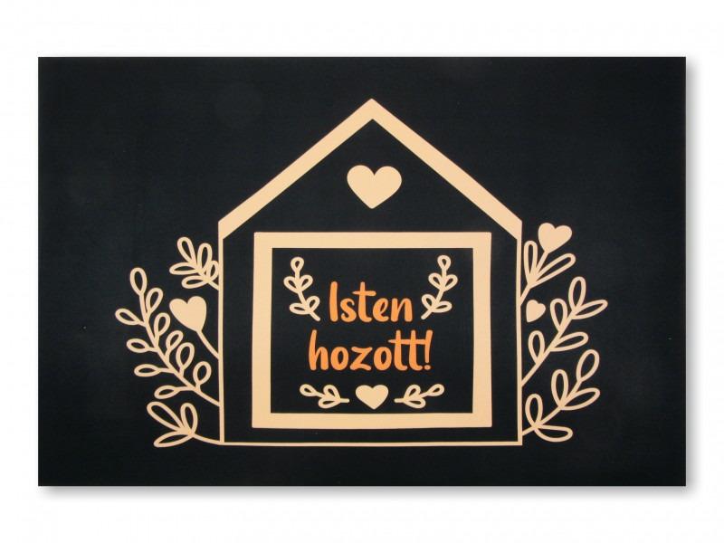 Lábtörlő Isten hozott házikós 60x40cm