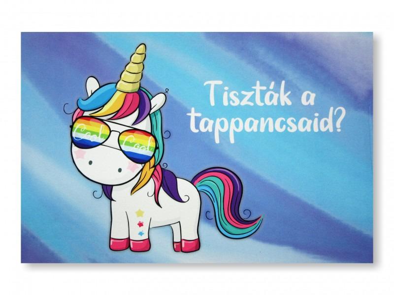 Lábtörlő Tiszták a tappancsaid? Unicornis 60x40cm