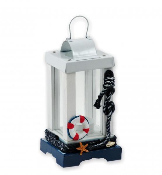 Lámpás hajós mentőöv motívummal 10x10x19 cm