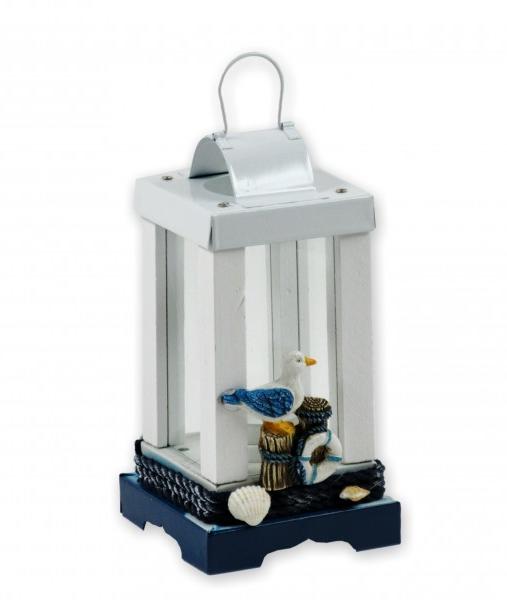 Lámpás hajós sirály motívummal 10x10x19 cm