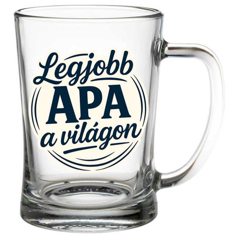 Legjobb Apa a világon – Söröskorsó Apáknak 500 ml