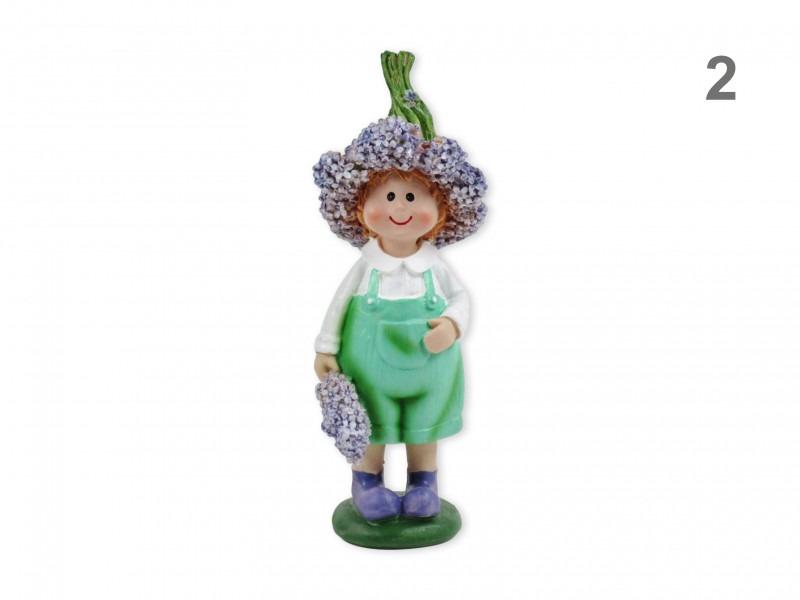 Levendula figura fiú/lány 19cm álló