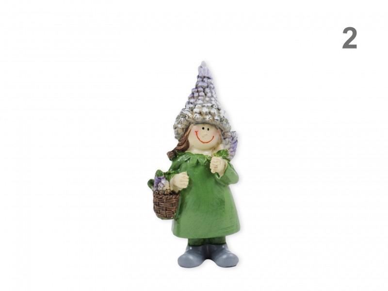 Levendula figura fiú/lány álló 12cm álló