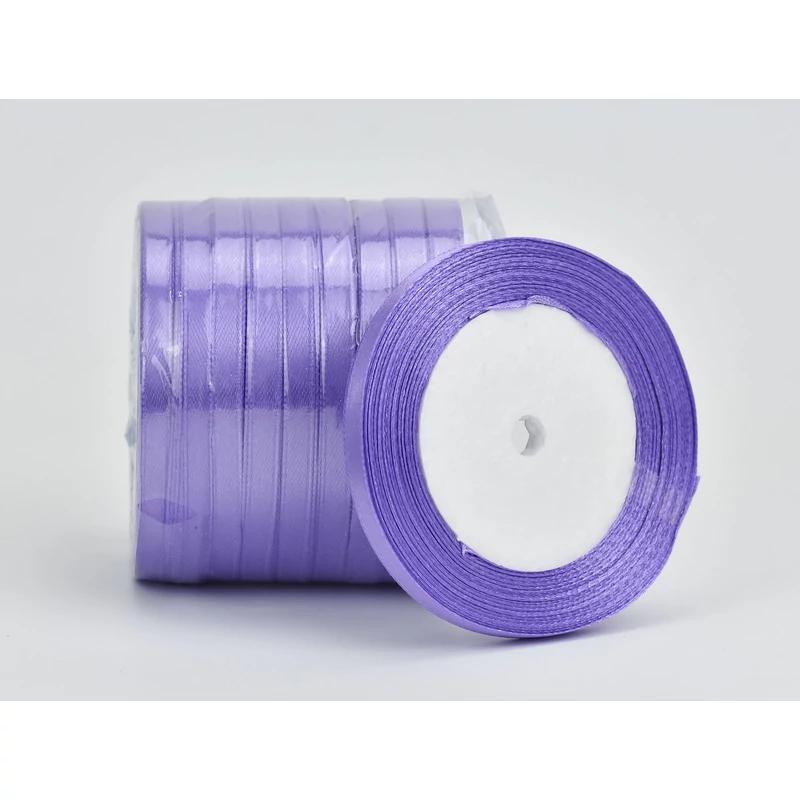 Levendula szatén szalag 6mm 10 tekercs