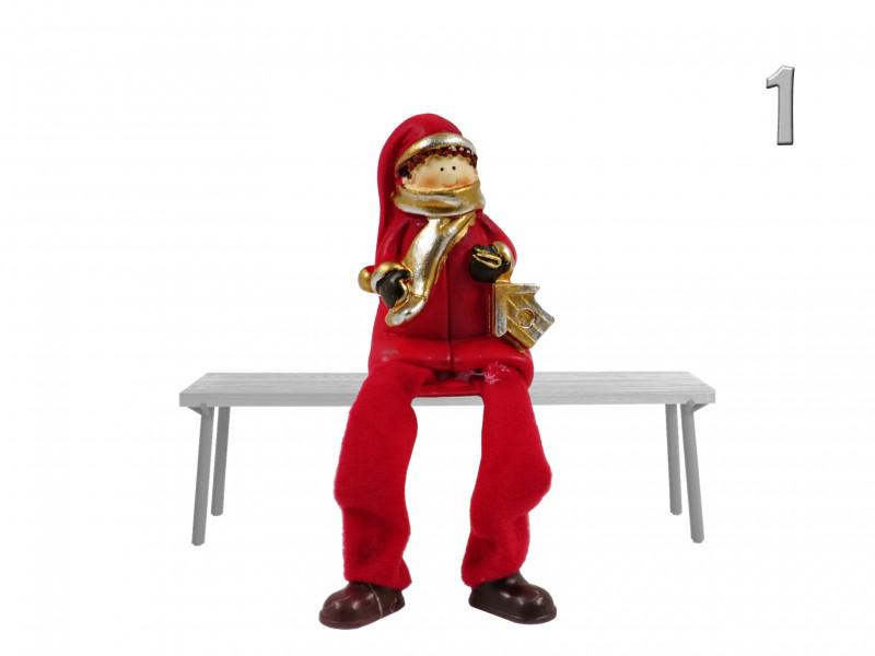 Lógólábú karácsonyi gyerek figura 7,5cm 39897 2f