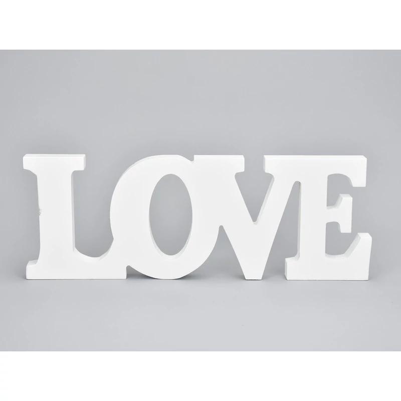 Love felirat FEHÉR 32x11,5cm