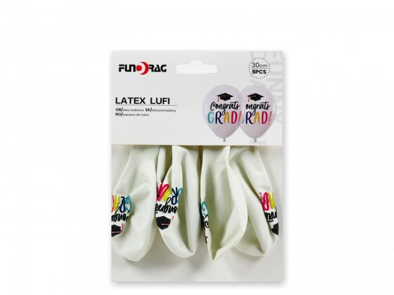 Lufi ballagós Congrats Grad 5db 30cm