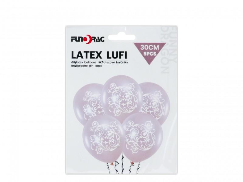 Lufi esküvőre ekrü 5db 30cm