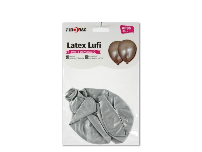 Lufi ezüst metál 4db 30cm