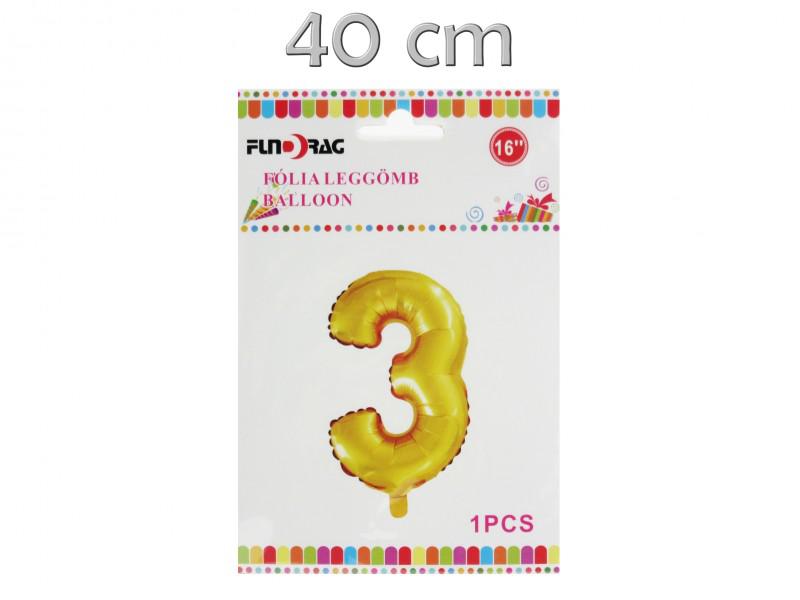 Lufi fólia arany 3-as 40cm