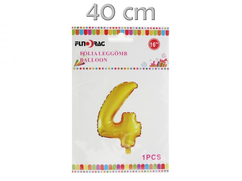Lufi fólia arany 4-as 40cm