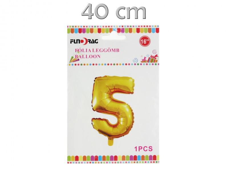 Lufi fólia arany 5-ös 40cm