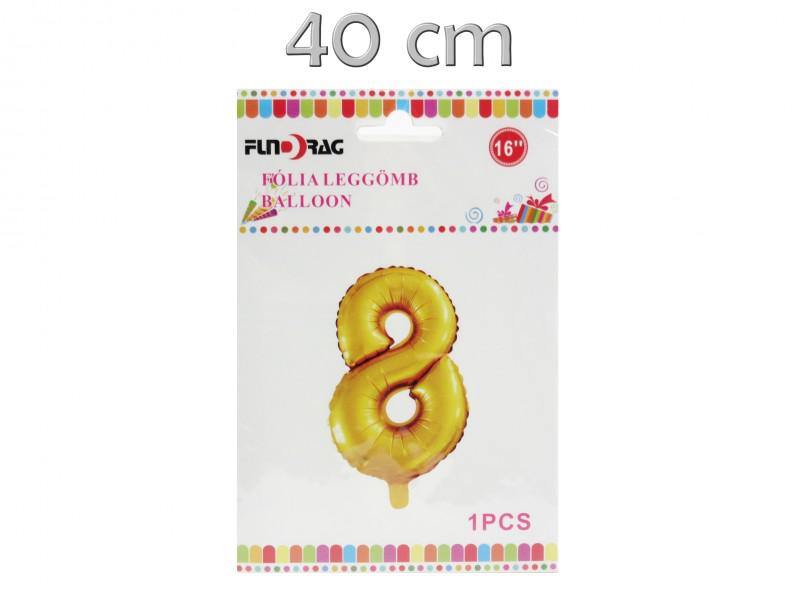 Lufi fólia arany 8-as 40cm