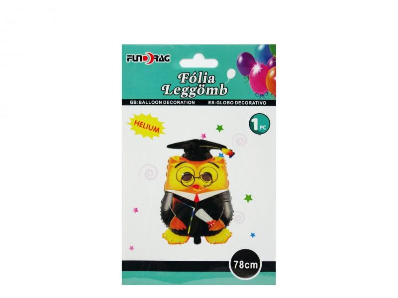Lufi fólia bagoly ballagó 78cm