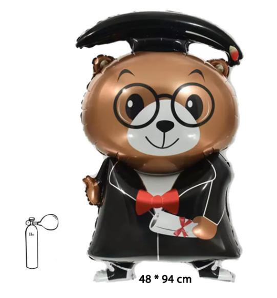 Lufi, fólia, ballagó medve, 94 x 48 cm