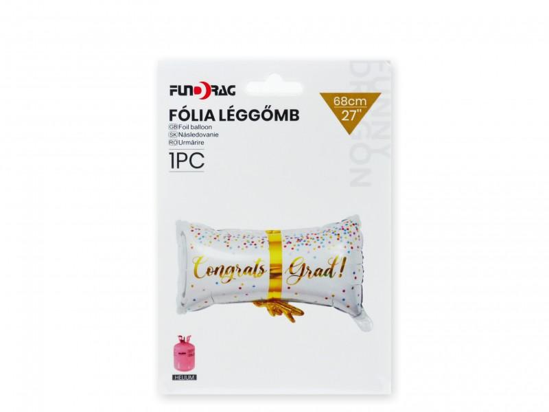 Lufi fólia oklevél Congrats Grad 68cm