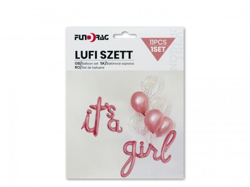 Lufi szett Its a girl rose 11db