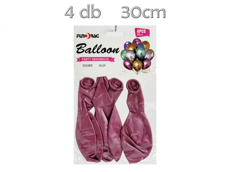 Lufi szett metál pink 4db 30cm