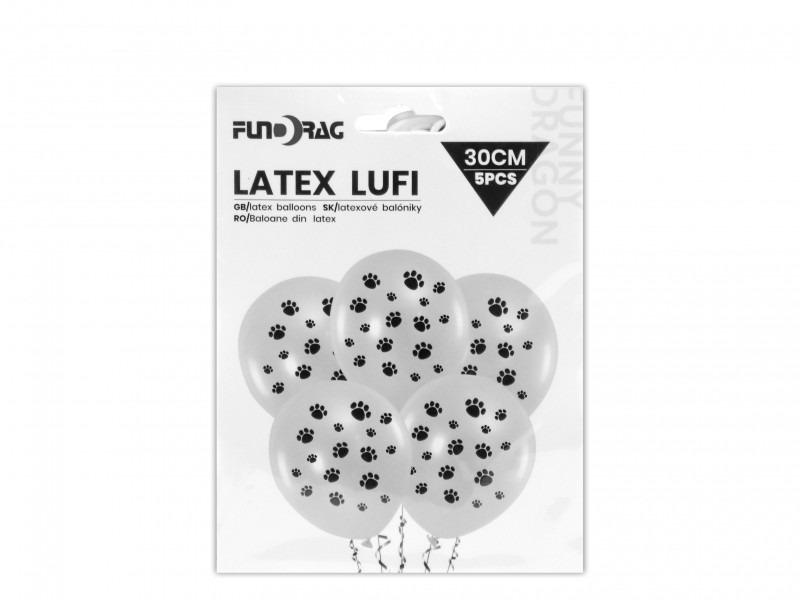 Lufi tappancs fekete/fehér 5db 30cm mancs