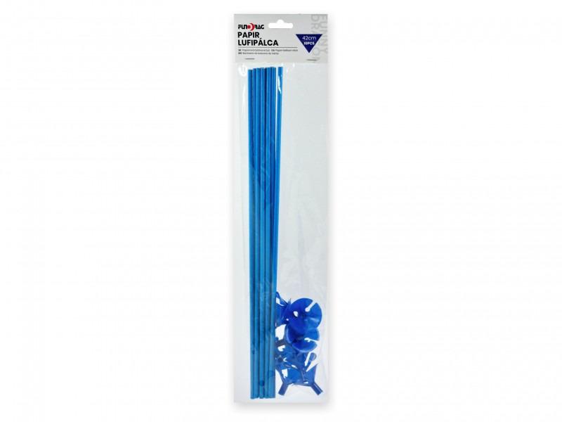 Lufipálca csészével kék 10+10db 42cm