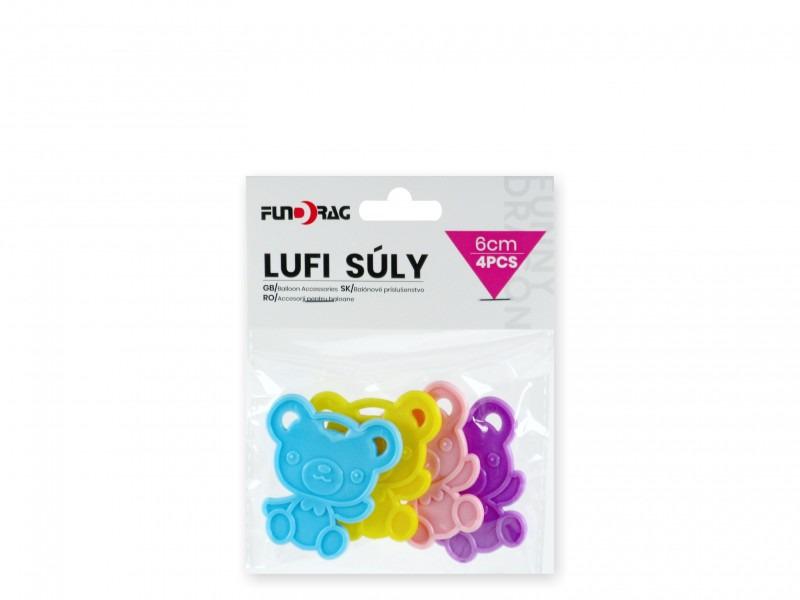 Lufisúly maci 4db 6cm