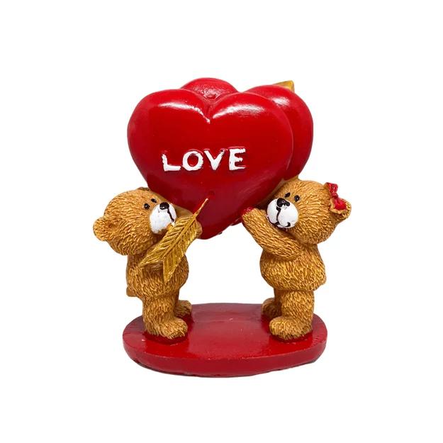 Macipár szívvel 9x7cm