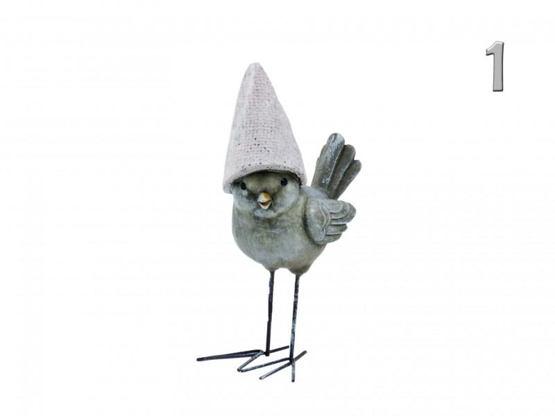 Madár figura fémlábú sapkában 17cm 252001360 4f