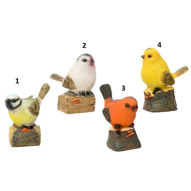 Madár figura natúr 10x6,4x12cm, választható