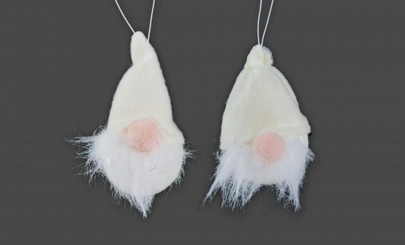 Manó fehér akasztós 10cm 1db