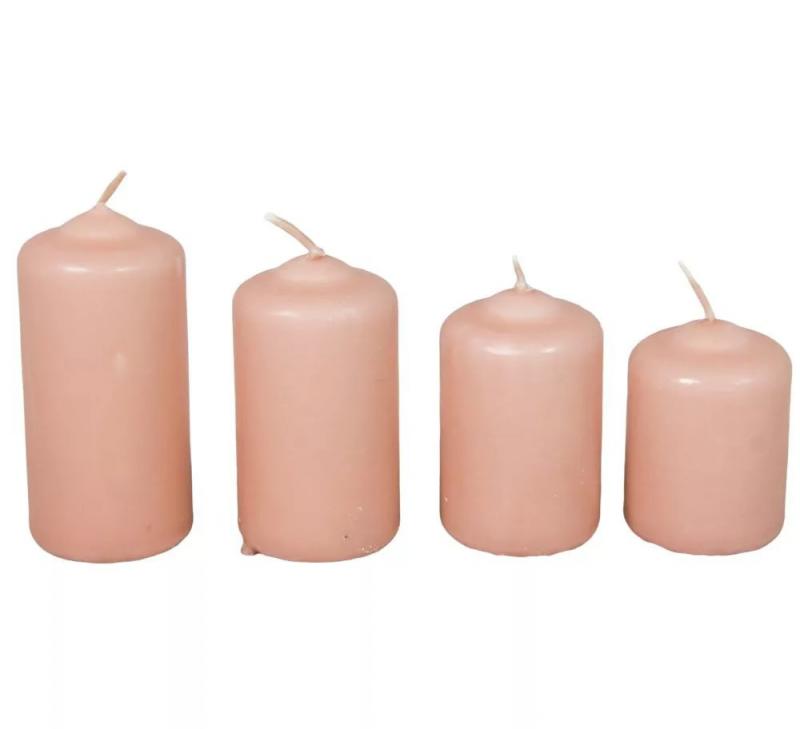 Mártott 40mm-es lépcsős gyertya mogyoró (csom ár)