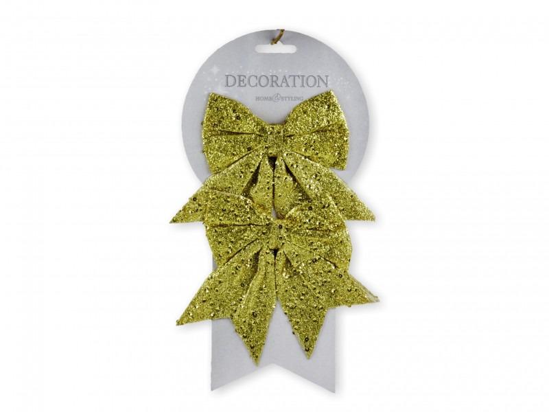 Masni dekoráció arany 2db 13cm