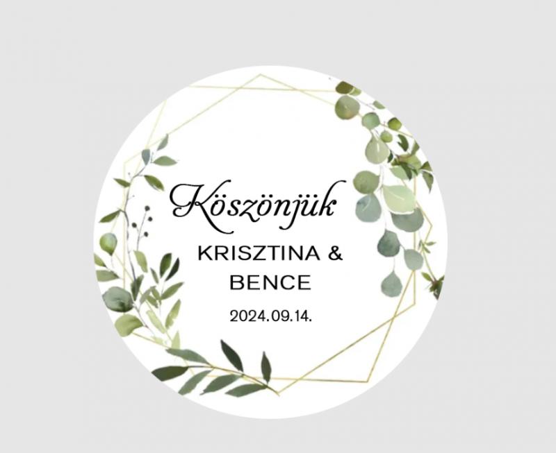 Matrica - Egyedi névvel ellátott személyre szabott matrica stílus 1