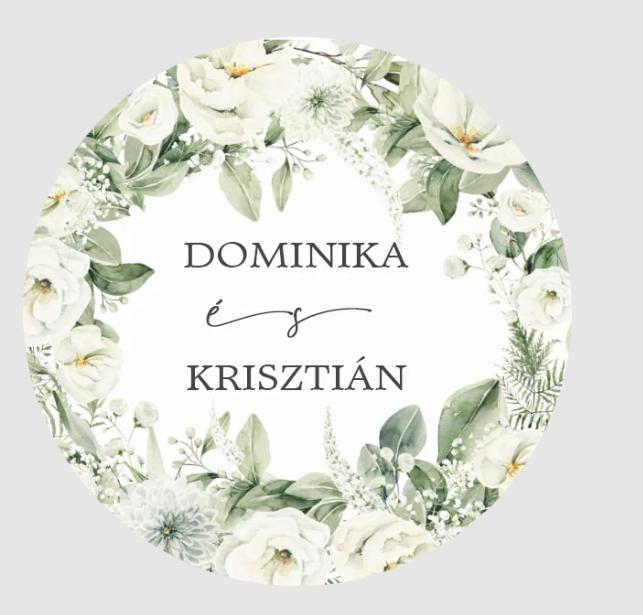 Matrica - Egyedi névvel ellátott személyre szabott matrica stílus 10