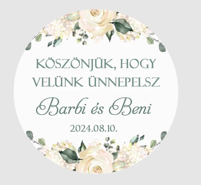 Matrica - Egyedi névvel ellátott személyre szabott matrica stílus 15