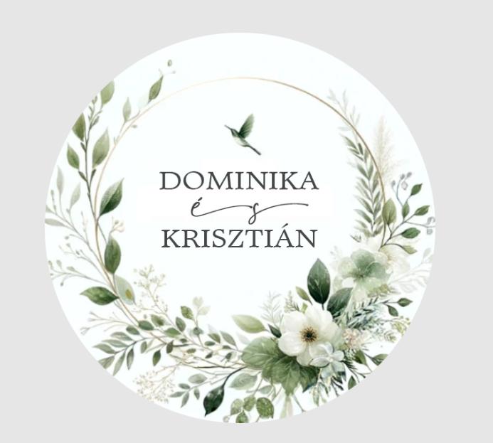 Matrica - Egyedi névvel ellátott személyre szabott matrica stílus 4