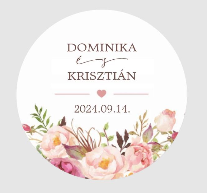 Matrica - Egyedi névvel ellátott személyre szabott matrica stílus 7