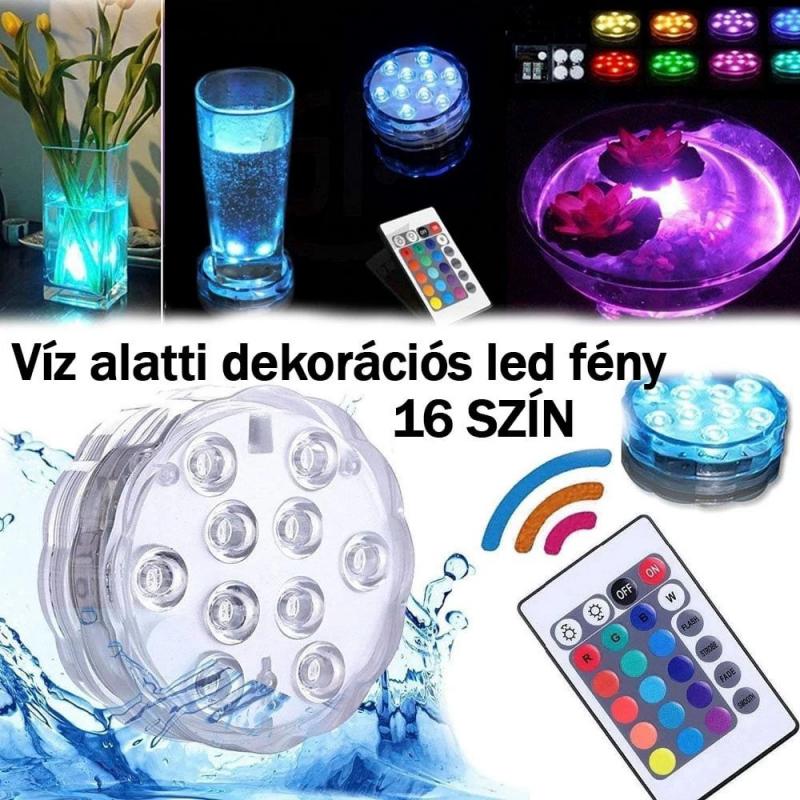 Merülő party fény vízálló 10 ledes 1db