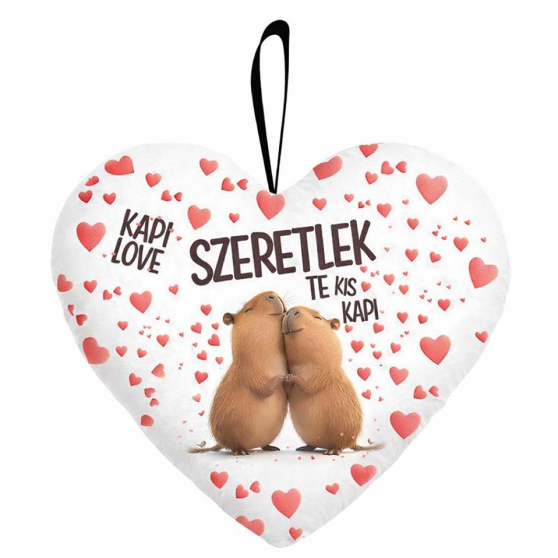 Nagy Szív Párna 45 cm - Szeretlek Te Kis Kapi KAPI LOVE – Valentin Napi Ajándék