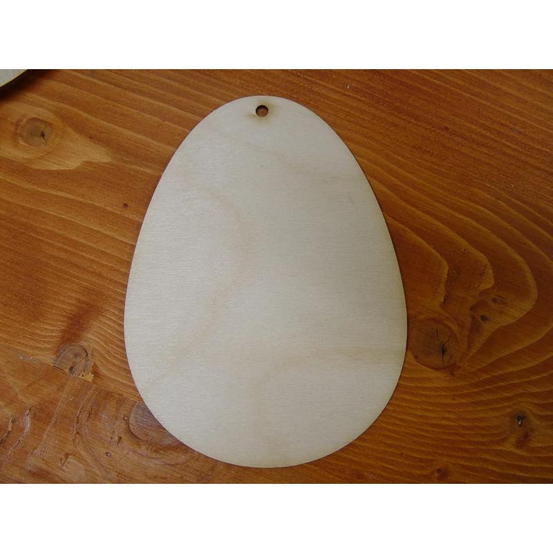 Natúr fa - Tojás 11,5x15cm festhető