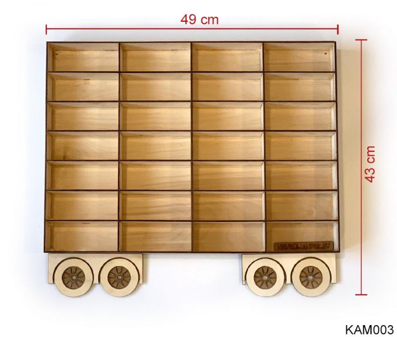 Natur Pótkocsi Kamionhoz - Kisautó Tároló Kamion - Ajándék gyerekeknek