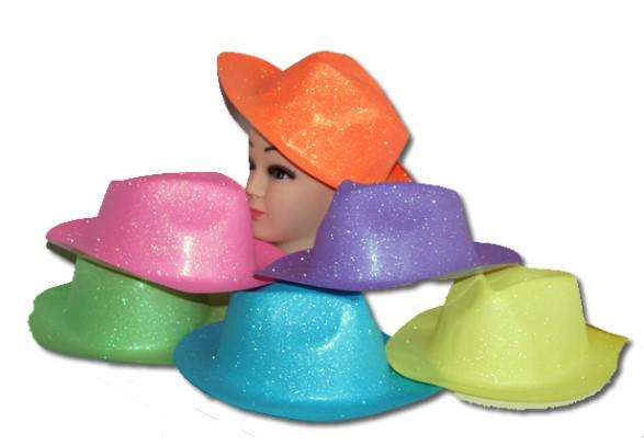 Neon, glitteres úri kalap
