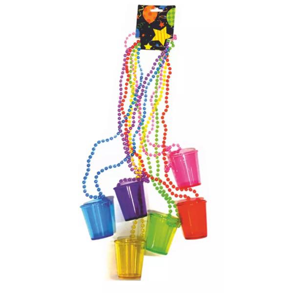 Nyakba akasztós, világító pohárka 6 db/cs